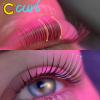 Lash Lift Pads Eyelash Perm Shield C Curl 5 Size Lash Lift Lamination Pad, Rapid 5 Minute Eyelash Lifting Shields Make Eyes Voluminous Flexible C curl Pads Extreme Perm Rod 100 Applications(Orange) view 3