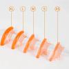 Lash Lift Pads Eyelash Perm Shield C Curl 5 Size Lash Lift Lamination Pad, Rapid 5 Minute Eyelash Lifting Shields Make Eyes Voluminous Flexible C curl Pads Extreme Perm Rod 100 Applications(Orange) view 4