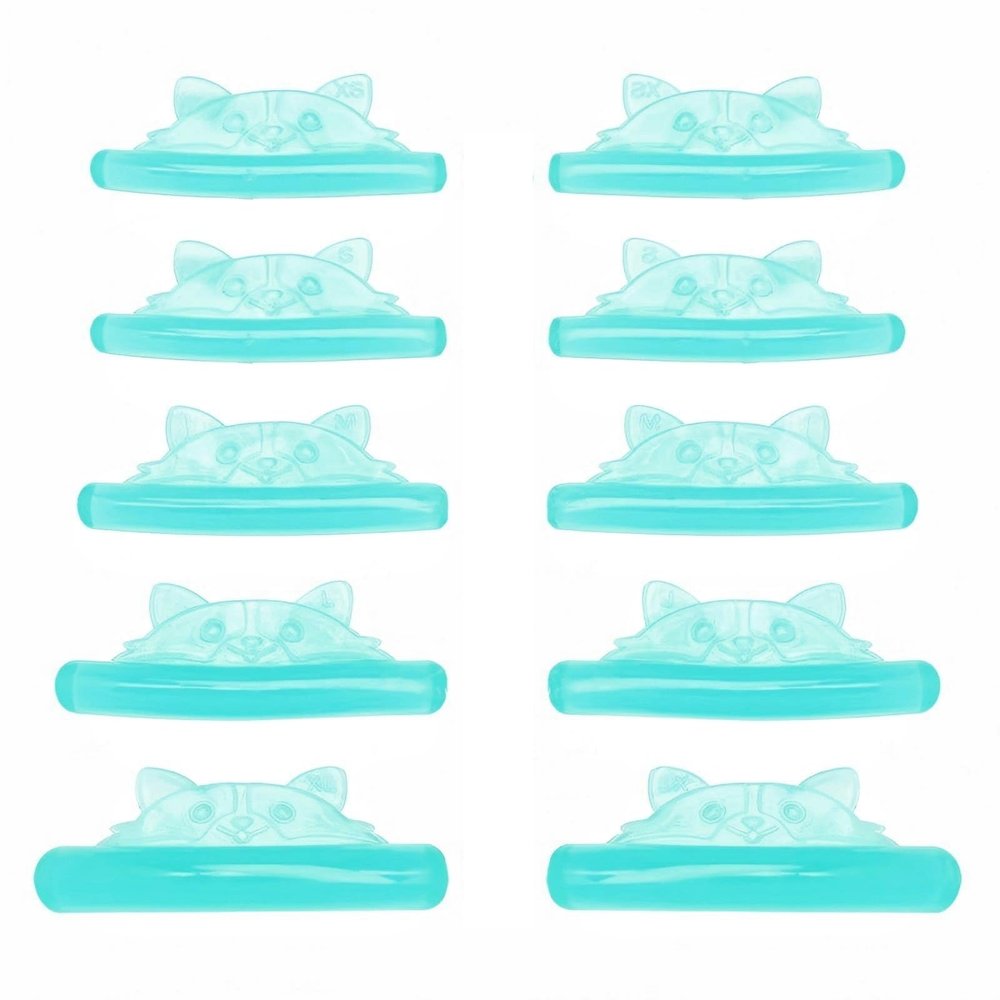 Lash Lift Pads Eyelash Perm Shield C Curl 5 Size Lash Lift Lamination Pad, Rapid 5 Minute Eyelash Lifting Shields Make Eyes Voluminous Flexible C curl Pads Extreme Perm Rod 100 ApplicationsGreen
