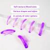 Lash Lift Pads Eyelash Perm Shield C Curl 5 Size Lash Lift Lamination Pad, Rapid 5 Minute Eyelash Lifting Shields Make Eyes Voluminous Flexible C curl Pads Extreme Perm Rod 100 Applications(purole) view 2