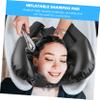 SOESFOUFU 1pc Portable Inflatable Shampoo Cushion Lightweight Shampoo Pad for Outdoor Hair Washing Easy to Inflate Deflate for Home Use Travel view 3