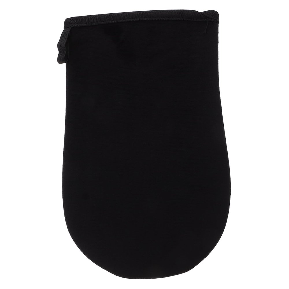FOMIYES Self Tanner Mitt Flocked Material Tanning Glove for Application Black Design for Effortless and Even Tanning Without Uv Exposure