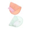 FOMIYES 1pair Exfoliating Gloves for Shower Soft Silk Bath Mitts for Gentle Skin Scrubbing for Body Cleaning and Spa Use Green and Pink Colors view 1