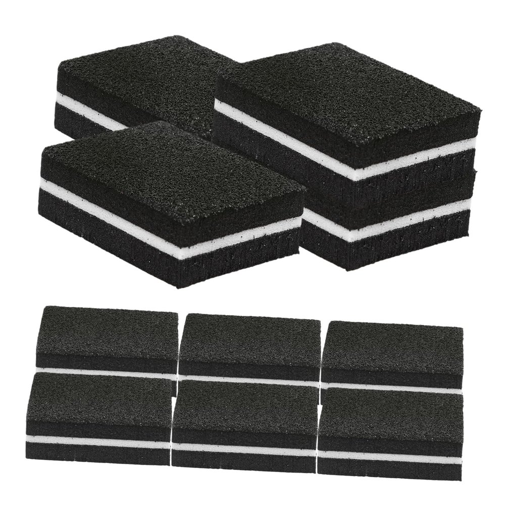 PLAFOPE Nail File Block Hand Sanding Block Acrylic Nails Dual-Sided Mini Buffers 50pcs Pack