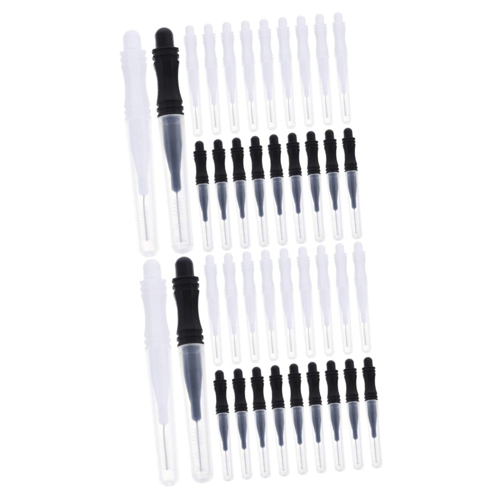 minkissy 120pcs Brow Brush Tool with Caps Eyebrow Lamination Brushes for Eyelash Extensions and Portable for