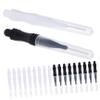 minkissy 120pcs Brow Brush Tool with Caps Eyebrow Lamination Brushes for Eyelash Extensions and Portable for view 2