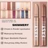 Rose Gold Eyeshadow Stick Shimmer Cream Single Eyeshadow Pencil Makeup, High Pigmented Crease-proof Eye Shadow Brightener Stick, Hypoallergenic Waterproof Long Lasting Eye Highlighter stick(B-10#) view 2