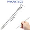 Cosmetic Mixing Makeup Spatula Nail Art Palette Stick Stirring Stainless Steel Rod Mixer Artist Tool for Salon Color Cream Mixing for Professional and Personal Use (Silver, 2 Pcs) view 2