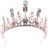 STBTOO Crystal Princess Crown Rhinestone Bridal Tiara Birthday Queen Crown, Rhinestone Crystal Beads Bridal Tiara Crown for Proms, Parties,Most Ideal Choice view 1