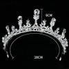 STBTOO Crystal Princess Crown Rhinestone Bridal Tiara Birthday Queen Crown, Rhinestone Crystal Beads Bridal Tiara Crown for Proms, Parties,Most Ideal Choice view 2