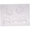 5PCS Transparent Beard Shaper Styling Tool Different Sizes Facial Hair Trimming Guide Grooming Shaper Hair Lineup Tool For Man,Beauty view 3