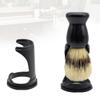Beard Brush Stand Holder Shaving Brush Holder Plastic Shaving Razors Tool Beauty Tools for Dry Wet Black, Beauty view 4