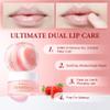 Strawberry Lip Scrub And Mask Set, Sugar Exfoliator Lip Scrub For Dark Lips To Lighten, Lip Care Kit, Sleeping Lip Mask, 1.4 oz / 2-piece view 3