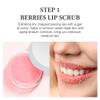 Strawberry Lip Scrub And Mask Set, Sugar Exfoliator Lip Scrub For Dark Lips To Lighten, Lip Care Kit, Sleeping Lip Mask, 1.4 oz / 2-piece view 4