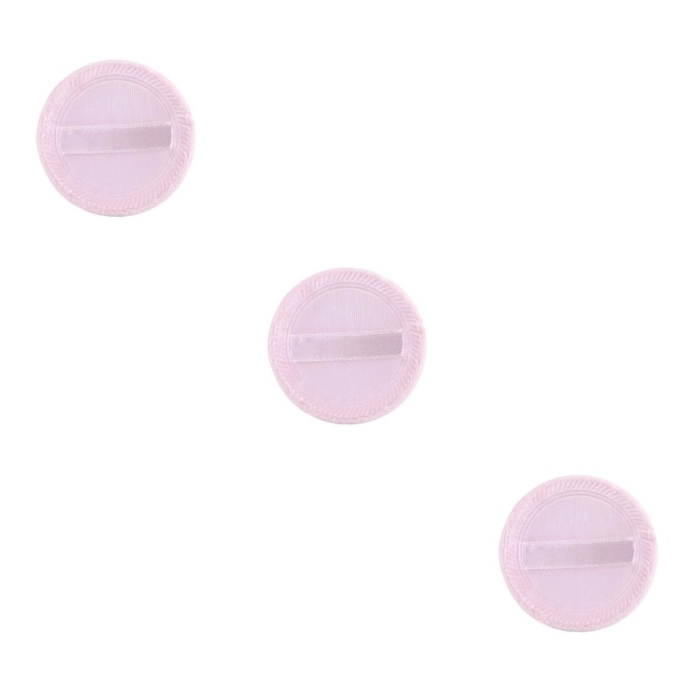 Beatifufu 30pcs Loose Powder Puff Rayon Ribbon for Application Washable Velour Sponge for Foundation for Salon Home Travel Use Random Colors