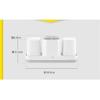 MAKEJ Mouthwash Cup Rack Household Wash Cup Set Mouth Cup Storage Box Toothbrush Cup Couple Brushing Cup view 2