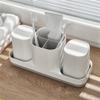 MAKEJ Mouthwash Cup Rack Household Wash Cup Set Mouth Cup Storage Box Toothbrush Cup Couple Brushing Cup view 4