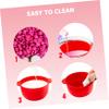 FRCOLOR 6pcs Waxing Bowl Silicone Wax Warmer Liner Capacity Nonstick Hair Removal Tool Face Body Random Color view 4