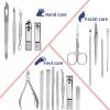 yinxx240708 Nail Clippers Kit 19Pcs/Set Manicure Kit Nail Clippers Set Stainless Steel Professional Grooming Kits Nail Care Tools with Luxurious Travel Case Pedicure Tools for Feet(Gold) view 3