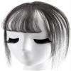 YAIRYANGTZE Clip in Hair Piece Straight Thin Hair Topper 3D Mini Bangs for Women (Off Black) view 1
