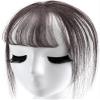 YAIRYANGTZE Clip in Hair Piece Straight Thin Hair Topper 3D Mini Bangs for Women (Off Black) view 2
