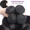 Hair Extensions Loose Deep Wave Bundles with Closure 10-40inch Brazilian Human Hair Extension Free Part Curly Weave 3 4 Bundles with Lace Closure Natural Color human hair bundles(13" x 4",26 26 26with view 4