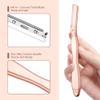 Eyebrow Razor, Dermaplaning Tool for Face, Face Razors for Women, Dermaplane Razor, Hair Removal and Exfoliation, Facial Razor, Face Shaver for Women&Men, 6 Blade Refills with Blade Cover (Rose Gold) view 4