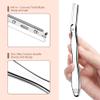 Eyebrow Razor, Dermaplaning Tool for Face, Face Razors for Women, Dermaplane Razor, Hair Removal and Exfoliation, Facial Razor, Face Shaver for Women&Men, 6 Blade Refills with Blade Cover (Silver) view 4