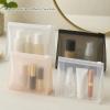 80 Pack Mini Clear Makeup Bag Organizer Pouches Cosmetic Zipper Pouch Small Travel Pouches for Toiletries Transparent EVA Reusable Wash Bags Bulk Water-resistant Plastic Clear Gift Bags, Frosted, 5.9 view 2