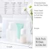 80 Pack Mini Clear Makeup Bag Organizer Pouches Cosmetic Zipper Pouch Small Travel Pouches for Toiletries Transparent EVA Reusable Wash Bags Bulk Water-resistant Plastic Clear Gift Bags, Frosted, 5.9 view 3