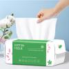 Disposable Face Towel, 100 Count Biodegradable Face Towels, for Washing Soft Cotton Dry Wipes Facial Cloths Towelettes for Washing and Drying, Facial Tissue for Cleansing view 1
