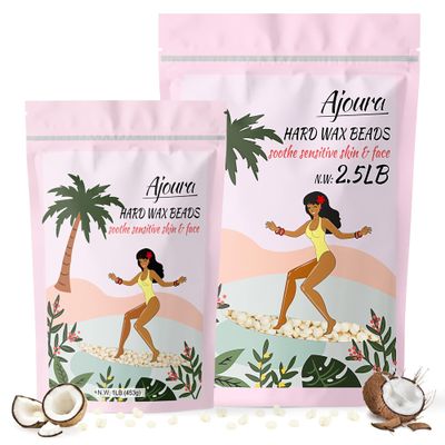 1 lb Cream Wax Beads & 2.5 lb Updated Big Pack Wax Beads Hair Removal Refilled for Any Wax Warmer
