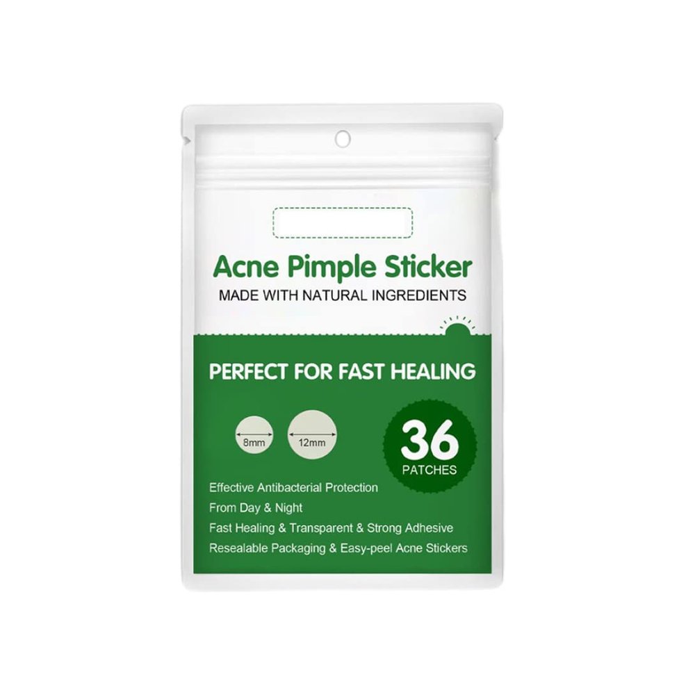 Acne Patches Invisible Makeup Absorbent Acne Patch Spot Pimple Absorbing Hydrocolloid Stickers Acne Cover Face Care Patch 36PCS.