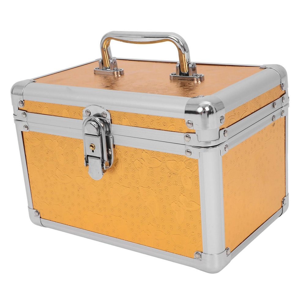 FOMIYES Portable Tools Box Large Capacity Storage Case Metal Toolbox with Smooth Opening Closing
