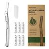 Dermaplaning Tool for Face, Eyebrow Razor, Eyebrow Shaping, Eyebrow Hair Trimmer and Shaver with Protective Cover, Facial Hair Remover for Women, Hair Removal and Exfoliation (Silver) view 1
