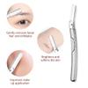 Dermaplaning Tool for Face, Eyebrow Razor, Eyebrow Shaping, Eyebrow Hair Trimmer and Shaver with Protective Cover, Facial Hair Remover for Women, Hair Removal and Exfoliation (Silver) view 3
