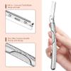 Dermaplaning Tool for Face, Eyebrow Razor, Eyebrow Shaping, Eyebrow Hair Trimmer and Shaver with Protective Cover, Facial Hair Remover for Women, Hair Removal and Exfoliation (Silver) view 4