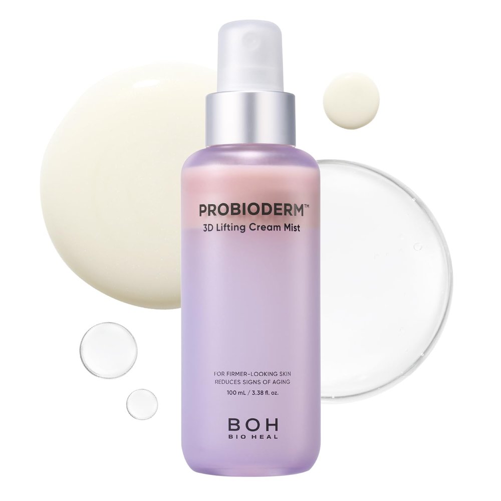 BIOHEAL BOH Probioderm 3D Lifting Cream Mist 3.38 fl oz (100 ml) | Face Moisturizers, Hydrating Glowing Serum Spray, Moisturizing & Elasticity-Enhancing Facial Mist for Face, Neck & Dcollet