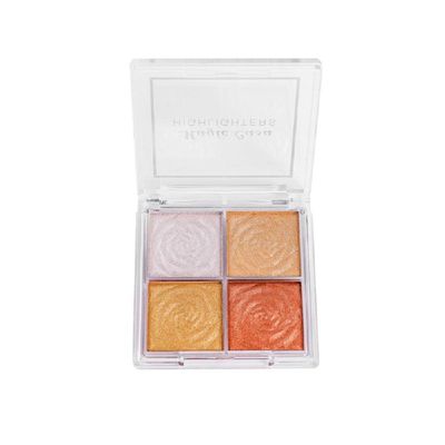 4 color highlighter eyeshadow to lighten the affordable matte pearl everyday everything (2# 4 color highlighter blush)