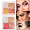 4 color highlighter eyeshadow to lighten the affordable matte pearl everyday everything (2# 4 color highlighter blush) view 2