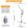 Professional Facial Steamer, Hot Mist Spray, Vaporizador Facial Steamer for Esthetician, Height Adjustable, SPA at Home, White view 2