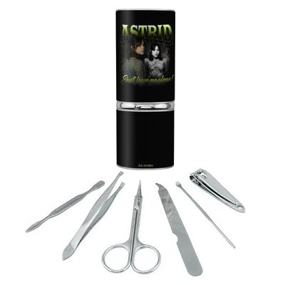 GRAPHICS & MORE Beetlejuice Astrid Homage Stainless Steel Manicure Pedicure Grooming Beauty Care Travel Kit