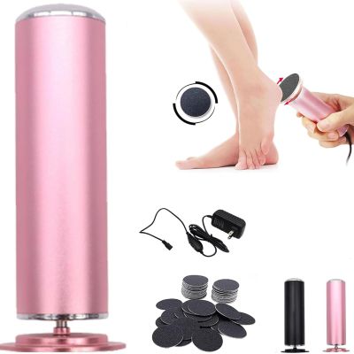 Electric Foot Callus Remover, Foot Grinder, Foot Grinder with 60 Sandpaper Discs, Adjustable Speed Callus Remover, for Removing Dead and Dry Skin Foot Grinder,Pink