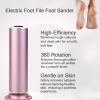 Electric Foot Callus Remover, Foot Grinder, Foot Grinder with 60 Sandpaper Discs, Adjustable Speed Callus Remover, for Removing Dead and Dry Skin Foot Grinder,Pink view 4