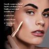 EROWZOLA Eyebrow Razor for Women and Men, Face Razors for Women, Dermaplane Razor with Protective Silicone Cover, Reusable Metal Handle with 6 Refill Blades, Skin Care Tool - Rose Gold view 3