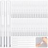 Empty Nail Oil Pens, Lip Gloss Containers, And Eyelash Growth Liquid Tubes, 50 Pieces 3 Ml With 5 Droppers, Transparent Twist Pens With Brush Tips view 1