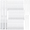 Empty Nail Oil Pens, Lip Gloss Containers, And Eyelash Growth Liquid Tubes, 50 Pieces 3 Ml With 5 Droppers, Transparent Twist Pens With Brush Tips view 2