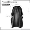 57 X 47 Inches Waterproof Barber Cape, 12 Pcs Shampoo Capes With Closure Buttons Snaps, Large Hair Haircut Client Cape Cutting Salon Barber Apron For Men Women view 2