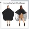 57 X 47 Inches Waterproof Barber Cape, 12 Pcs Shampoo Capes With Closure Buttons Snaps, Large Hair Haircut Client Cape Cutting Salon Barber Apron For Men Women view 4