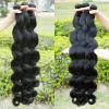 Human Hair Bundles Body Wave Bundle Weave 100% Human Hair Brazilian Bundles Long Raw Hair Extension Wavy and Wet Tissage Hair Extensions(REMY HAIR_36 36) view 2
